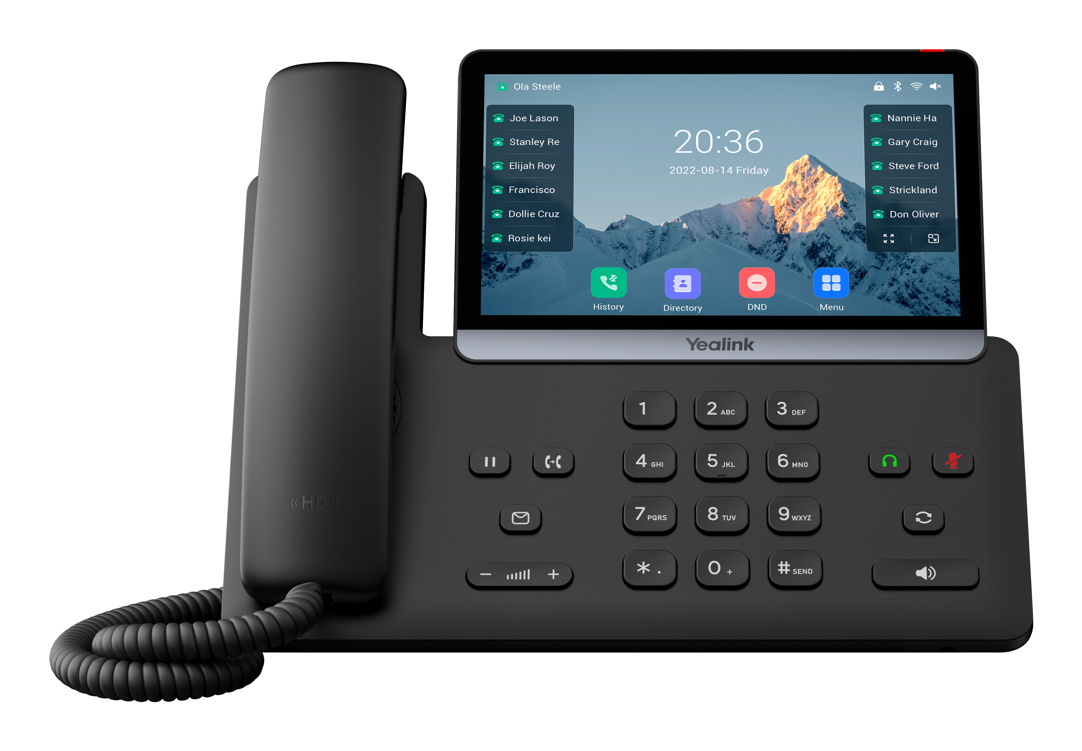 Yealink T77U teléfono IP Negro LCD 1301011