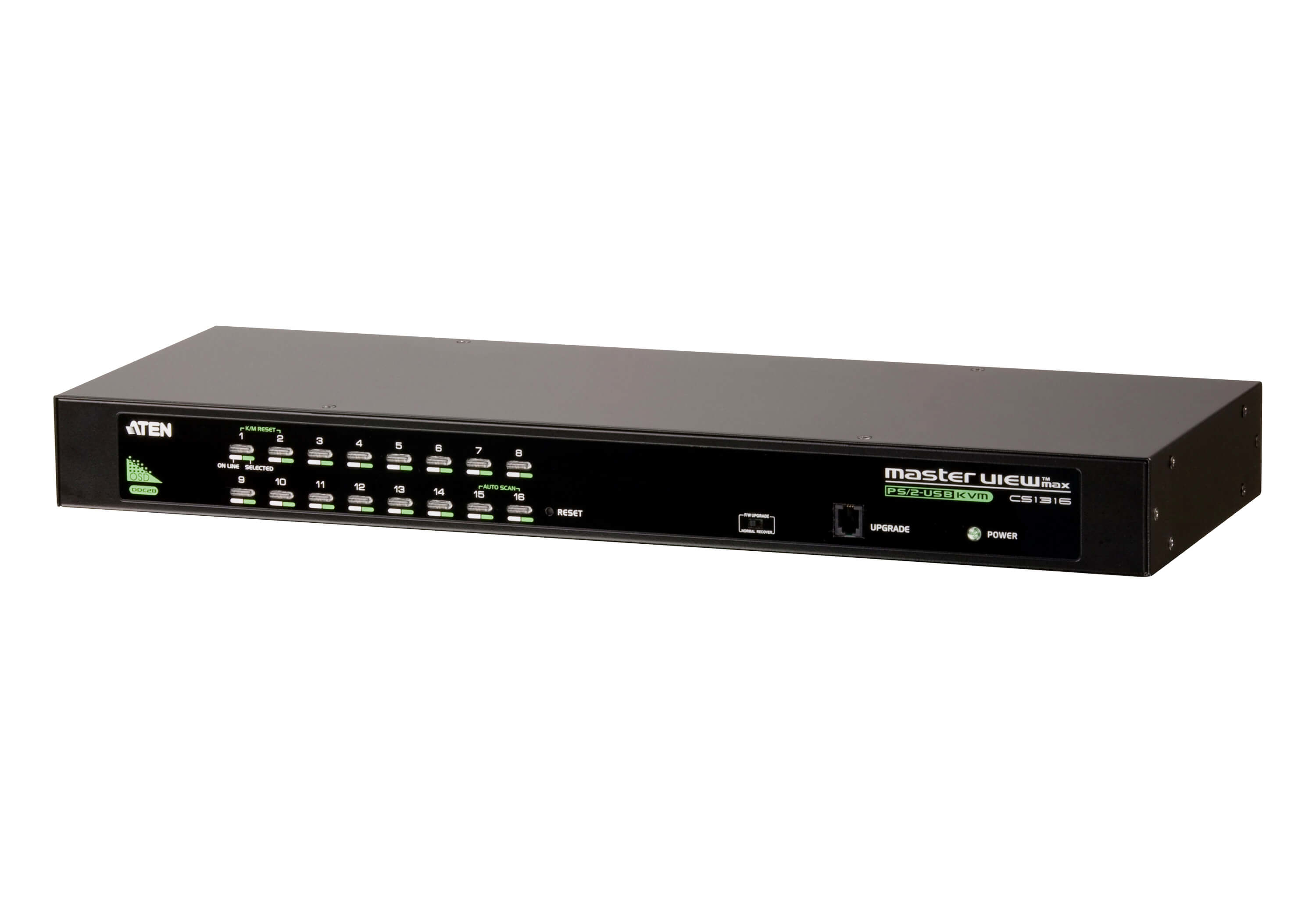 ATEN CS1316-AT-G interruptor KVM Montaje en rack Negro CS1316-AT-G