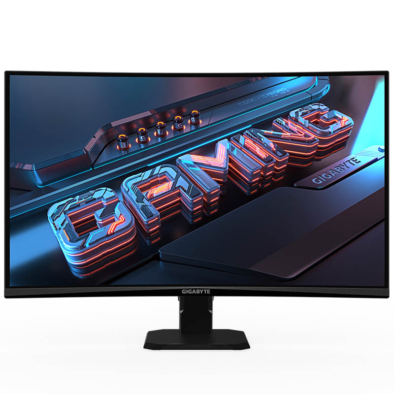 GIGABYTE Monitor de juego curvo GS27FC 27" FHD - 1920 x 1080 (FHD), 180Hz, 1ms, 250 cd/m², FreeSync Premium, compatible con HDR, HDMI 2.0, DisplayPort