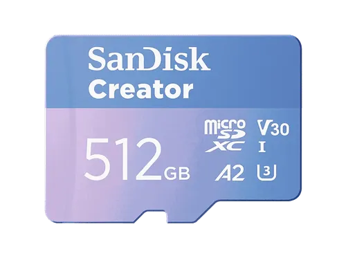 SanDisk Creator 512 GB MicroSDXC UHS-I Clase 10 SDSQXAV-512G-GN6MS