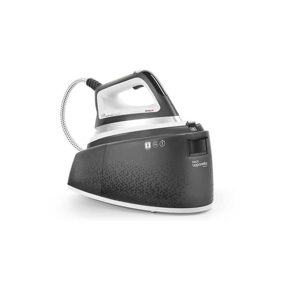 Centro de planchado - Polti Vaporella Instant VI50.30, 8bar, 130g/min vapor continuo, 500g/min golpe vapor, Suela Cerámica, Sistema Antical, Blanco