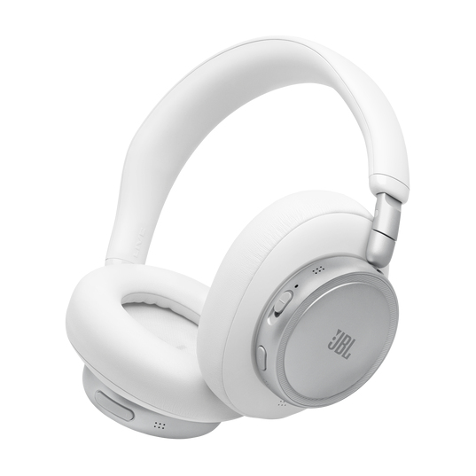 Auriculares inalámbricos - JBL Live 780NC, Circumaurales, Bluetooth 6.0, Cancelación de ruido adaptativa 2.0, Sonido Espacial, 80h autonomía, Blanco