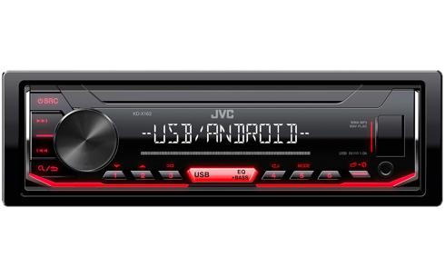Autorradio JVC Negro 1 DIN USB/AUX KD-X162