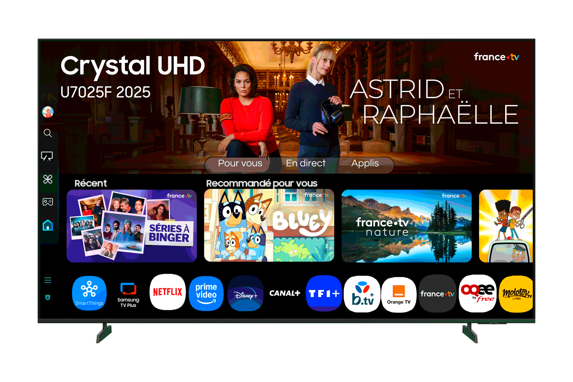 TV LED 43" - Samsung TU43U7025FKXXC, UHD 4K, Procesador Crystal Smart TV, Negro