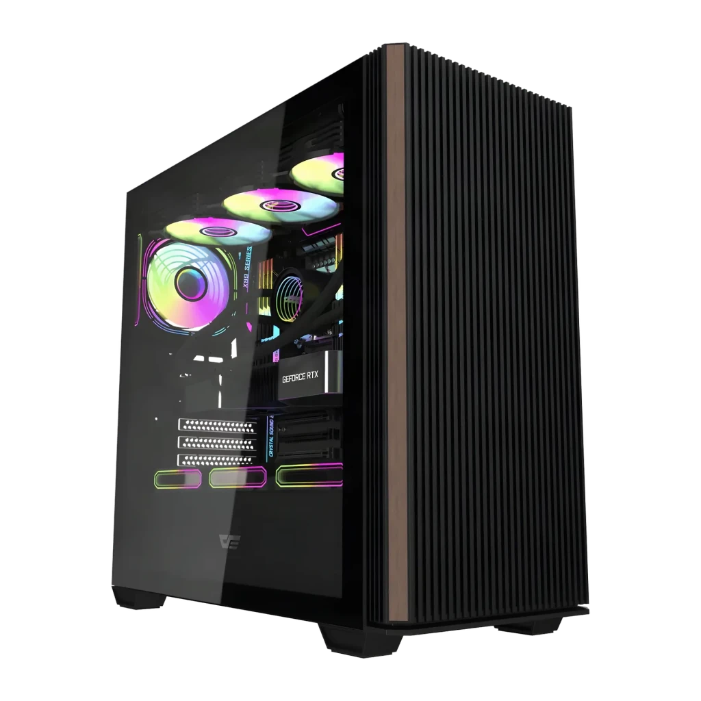 Caja PC Darkflash Cristal Templado ATX / M-ATX / ITX Negro DS900WS