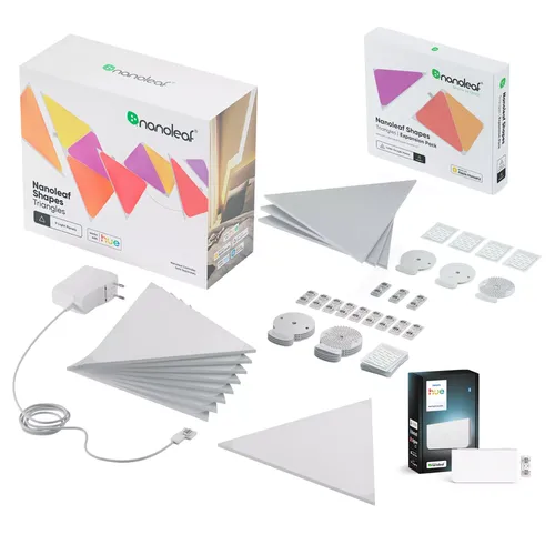 Philips Hue Wall Panel Triangle Starter Set (12 Panels) + Wall Light Module