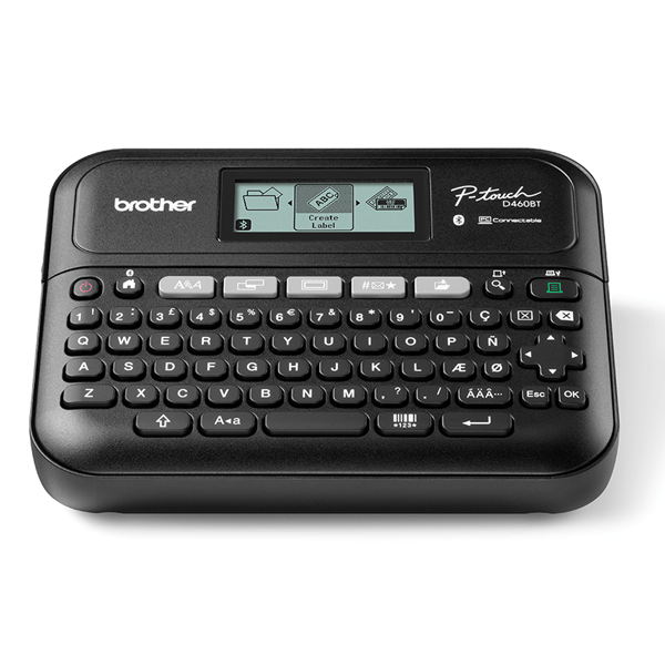 DESKTOP ELECTRONIC LABEL MAKER WITH KEYBOARD CONNECTION TO PC A