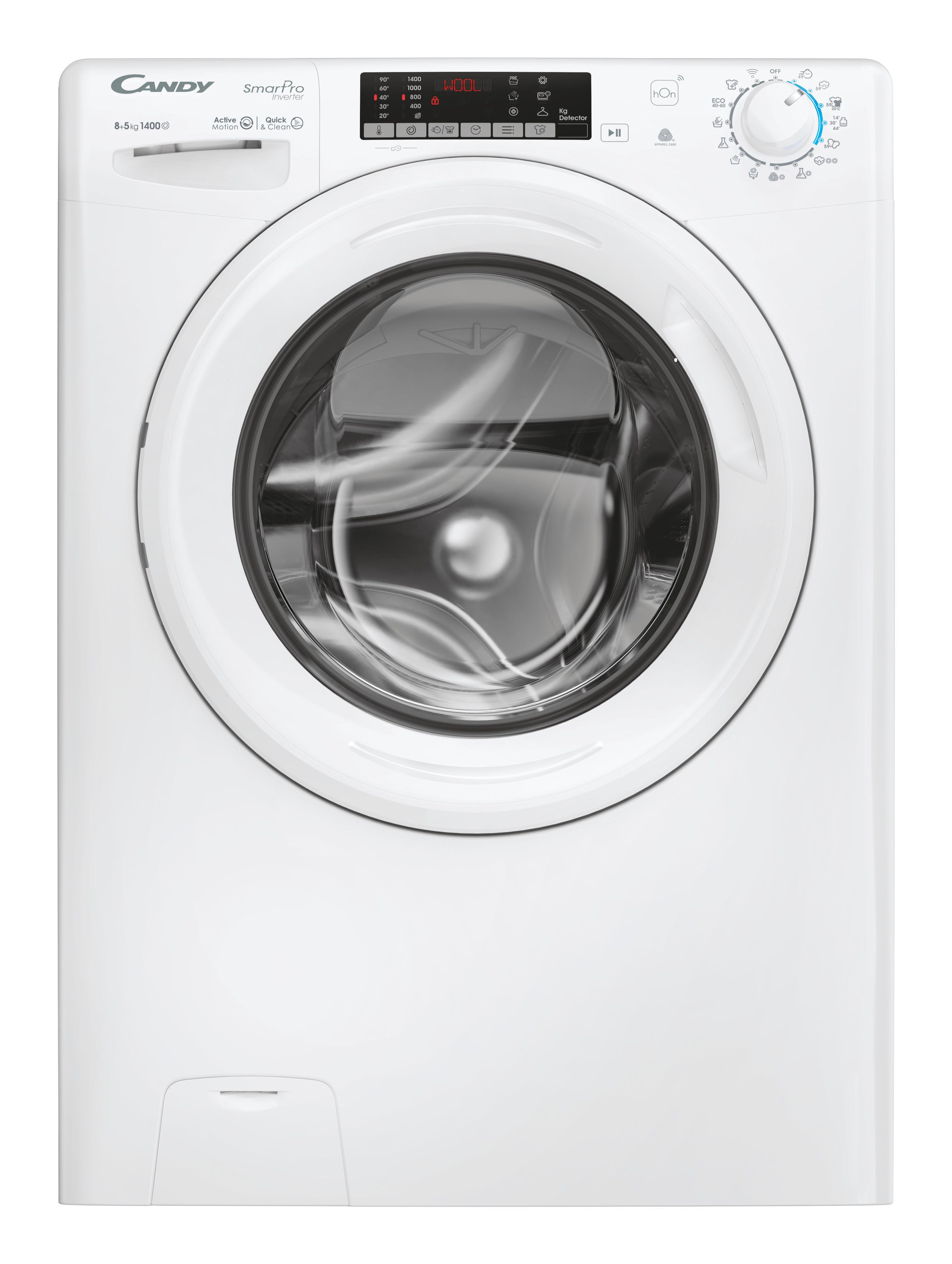 Lavadora secadora - Candy Smart Pro Inverter COW 4854TWM6/1-S, 8 kg/5 kg, 1400 rpm, 16 programas, Wi-Fi, A-10% en Lavado, Blanco