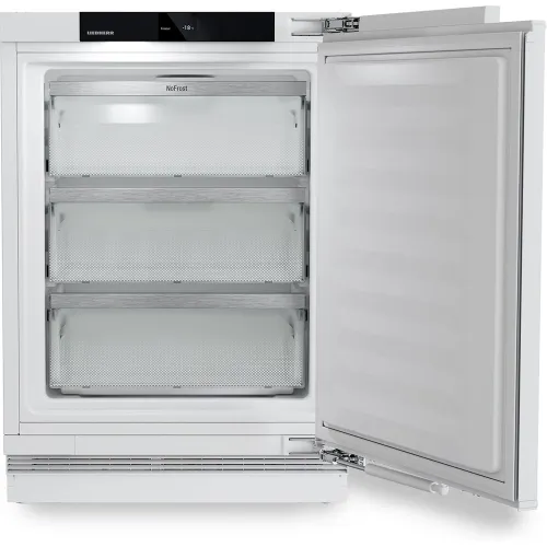 Liebherr - Congelador mini vertical integrable Liebherr SmartFrost, 80 litros, Blanco - SUFNc 375i.