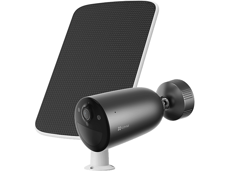 Cámara de vigilancia IP - Ezviz EB3 4G 2K+ Panel Solar, 2304 x 1296, Función visión nocturna, 5200 mAh, Negro