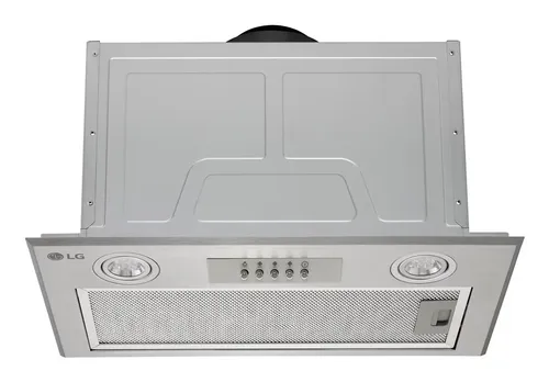 Campana grupo filtrante - LG HE3Z2415S, 3 Niveles de Ventilador, 610 m³/h, Ancho 52 cm, Iluminación LED, Acero inoxidable