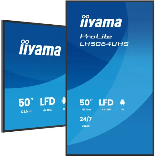 iiyama LH5064UHS-B1AG 50 pulgadas 3840x2160 UHD IPS LH5064UHS-B1AG