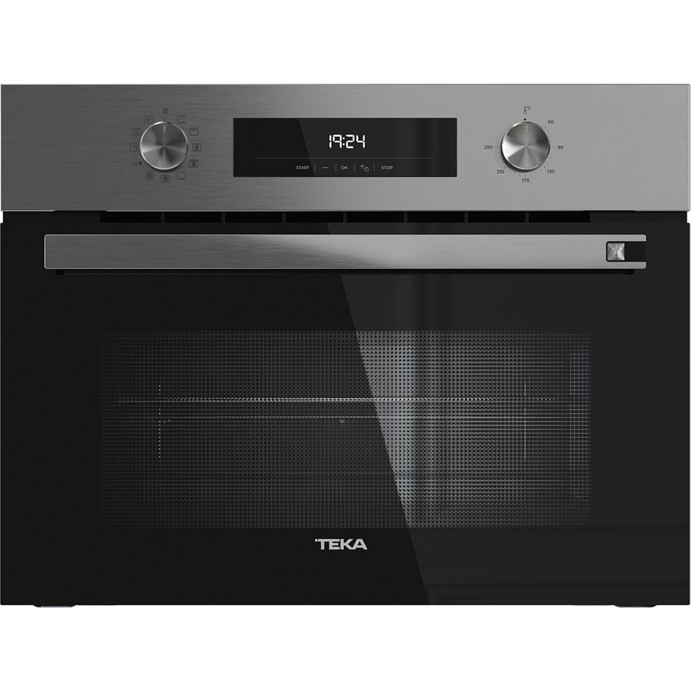 Teka - Horno multifunción compacto con microondas Teka, 11 funciones y sistema HydroClean-HSC 6440 C S.