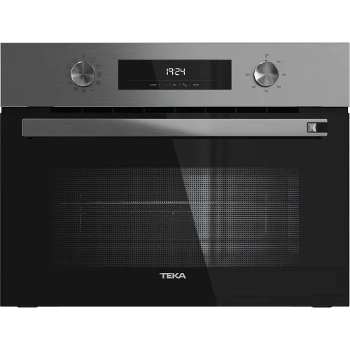 Teka - Horno multifunción compacto con microondas Teka, 11 funciones y sistema HydroClean-HSC 6440 C S.