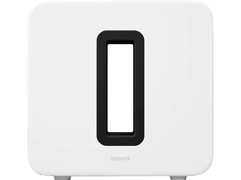Altavoz inalámbrico - Sonos Sub 4, Bajos Profundos, Subwoofer, Blanco