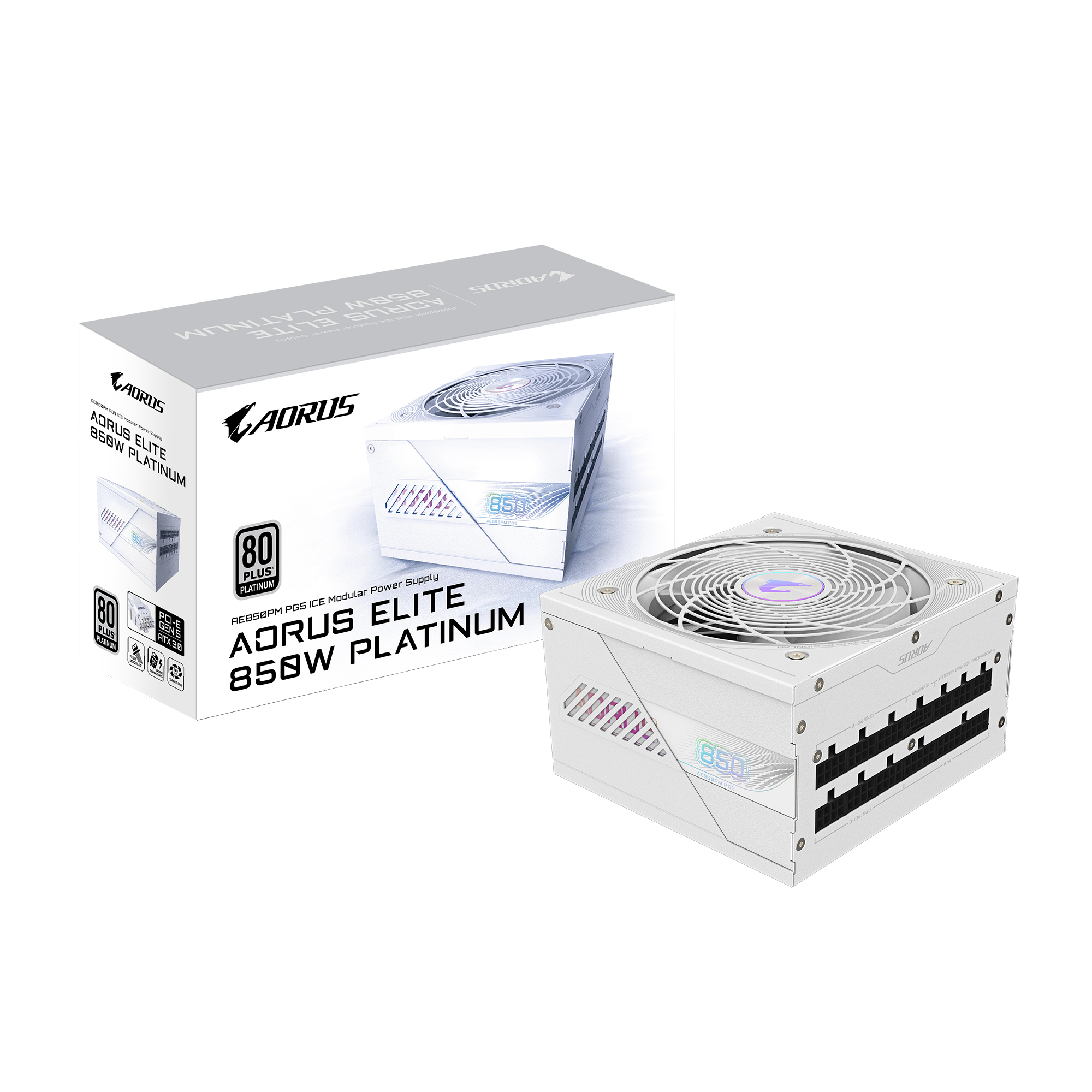 GIGABYTE AORUS ELITE P850W ICE unidad de fuente de GP-AE850PM PG5 ICE