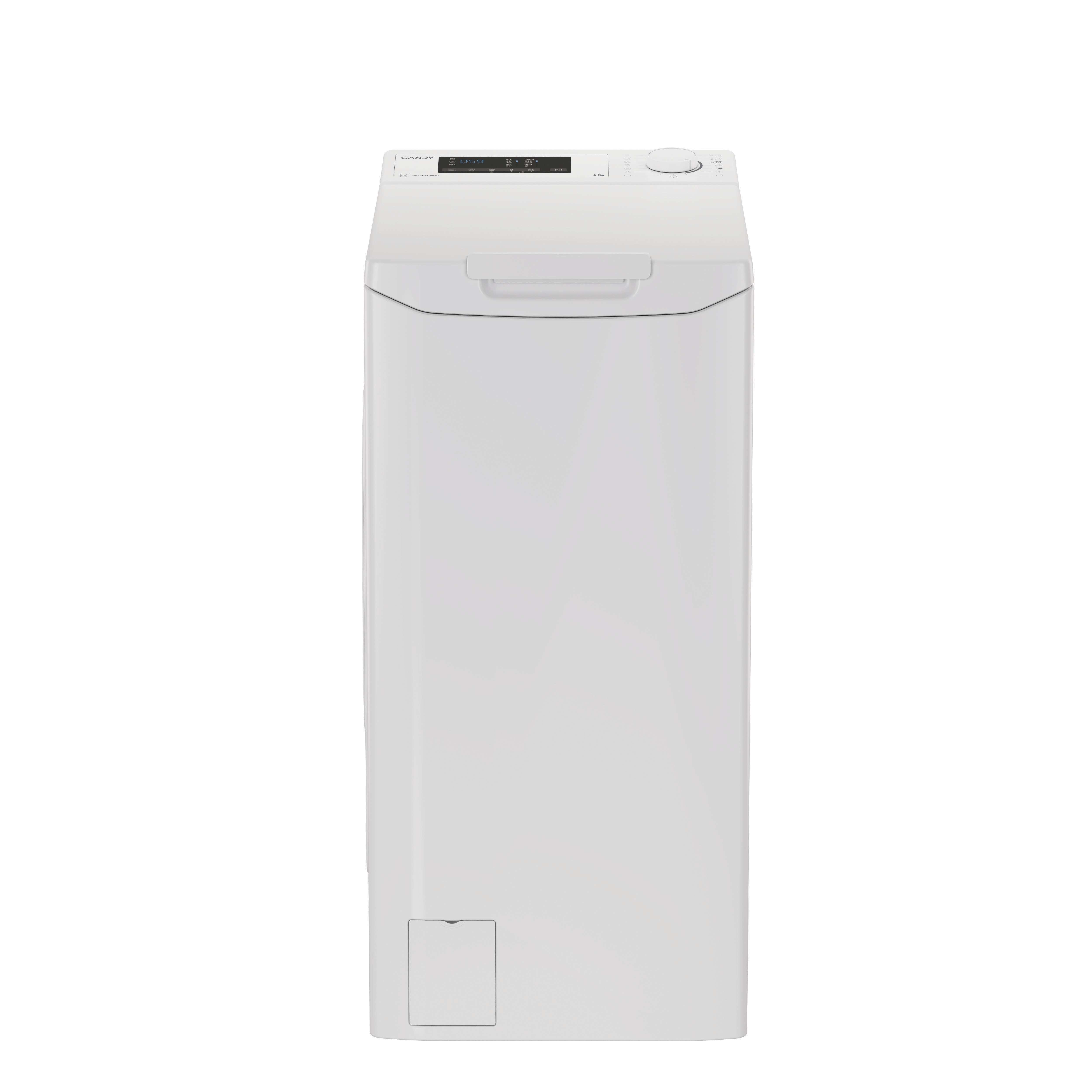 Lavadora carga superior - Candy TCA063D3-S, 6 kg, 1000 RPM, 17 Programas, Wi-Fi, Blanco