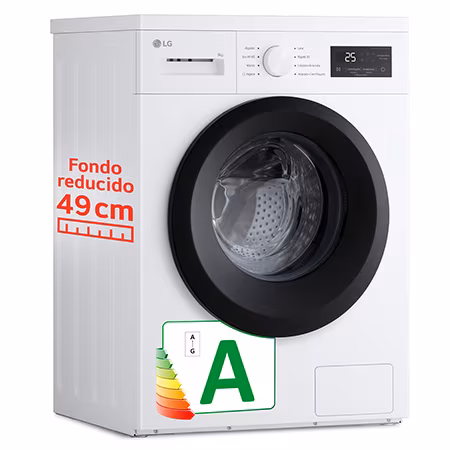 LAVADORA CARGA FRONTAL LG F4A1009NWK 9 KG 1400 RPM A BLANCO