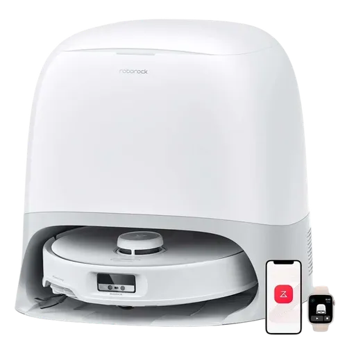 Roborock Qrevo Curv Blanco con Base de autolimpieza