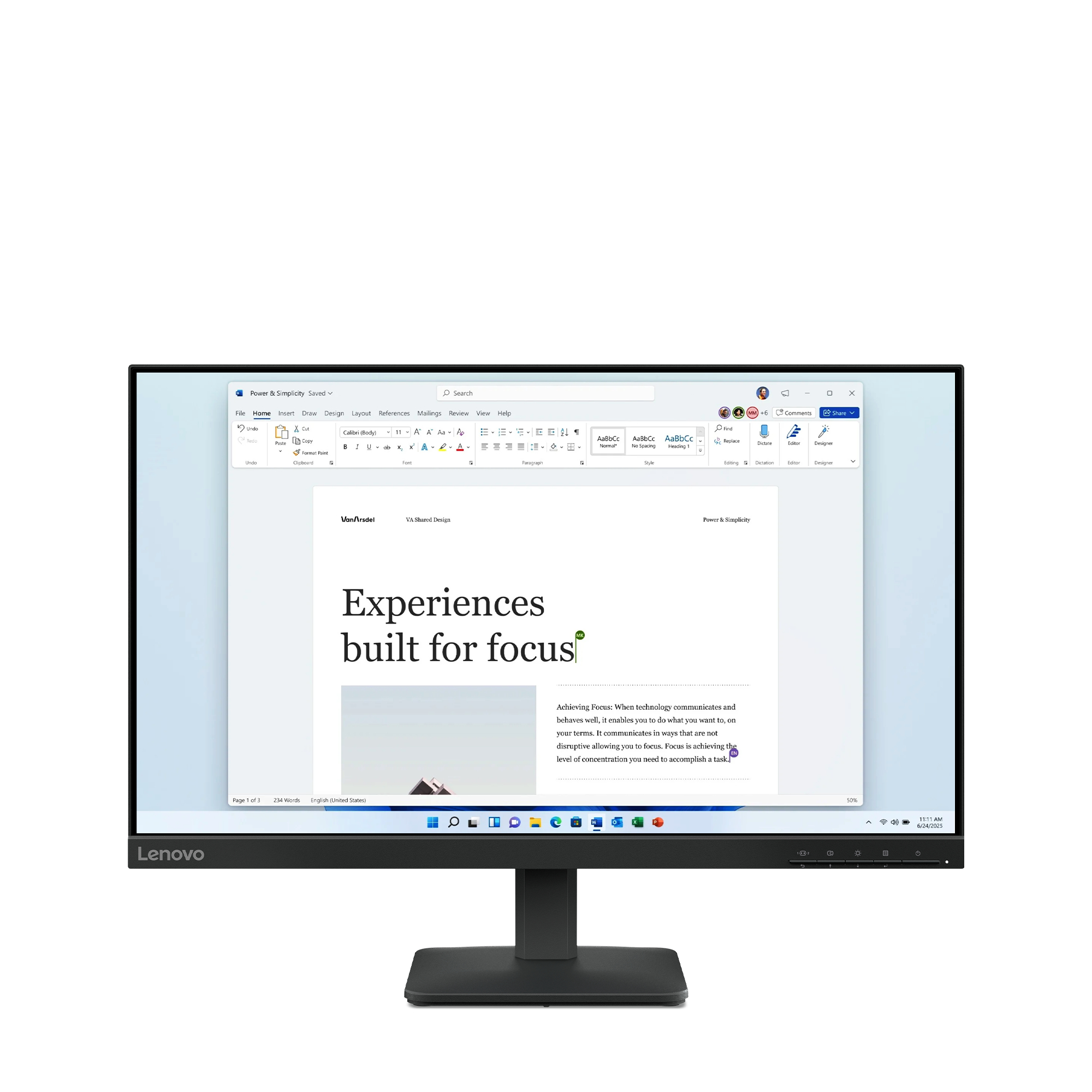 Lenovo L24-4e pantalla para PC 60,5 cm (23.8") 1920 x 1080 68C2KAC1EU