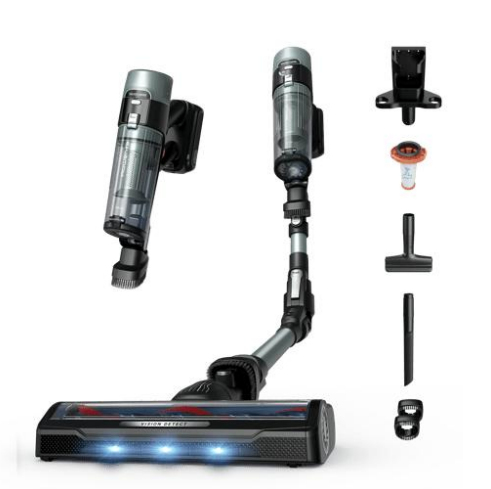 Aspirador escoba - Rowenta X-Force Flex 10.80, Potencia succión 120 AW, 300 W, 60 min autonomía, Cepillo multisuperficie, Limpieza inteligente, Verde