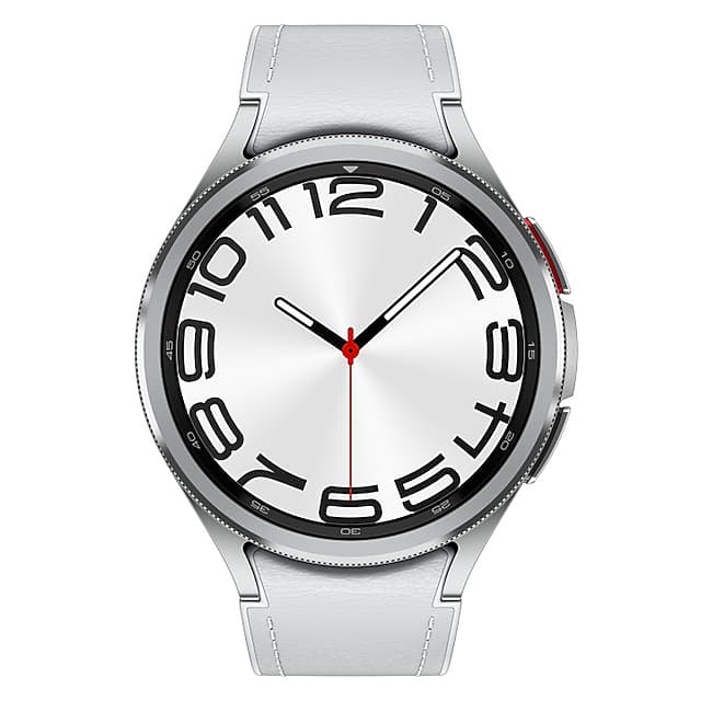 Samsung - Samsung Galaxy Watch6 Classic 47mm Plata Bluetooth Smartwatch.