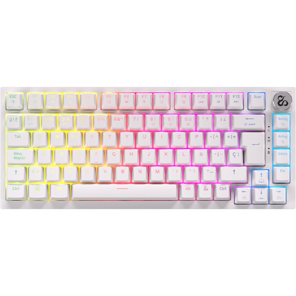 NEWSKILL - Teclado Gaming Newskill Pyros Pro inalámbrico mecánico 75% con triple conectividad.