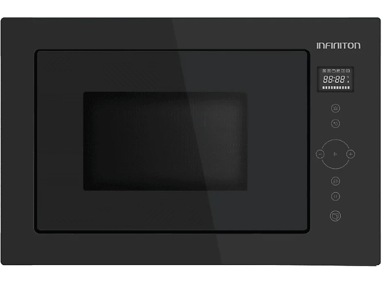 HORNO MICROONDAS INTEGRABLE INFINITON IMW-GBK25 25 LITROS CON GRILL NEGRO