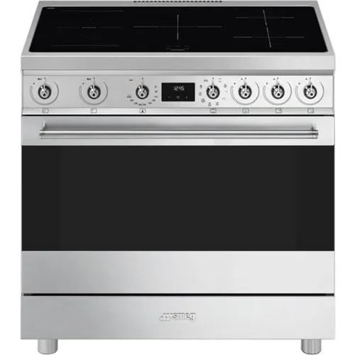 Smeg - Cocina compacta Smeg con 5 zonas de cocción y horno - C9IMX2.