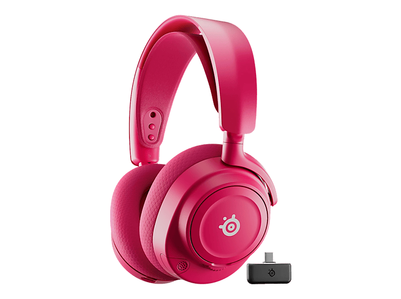 Auriculares gaming - SteelSeries Arctis Nova 7 Gen 2, +50h Autonomía, 2,4 GHz inalámbrico + Bluetooth, Magenta