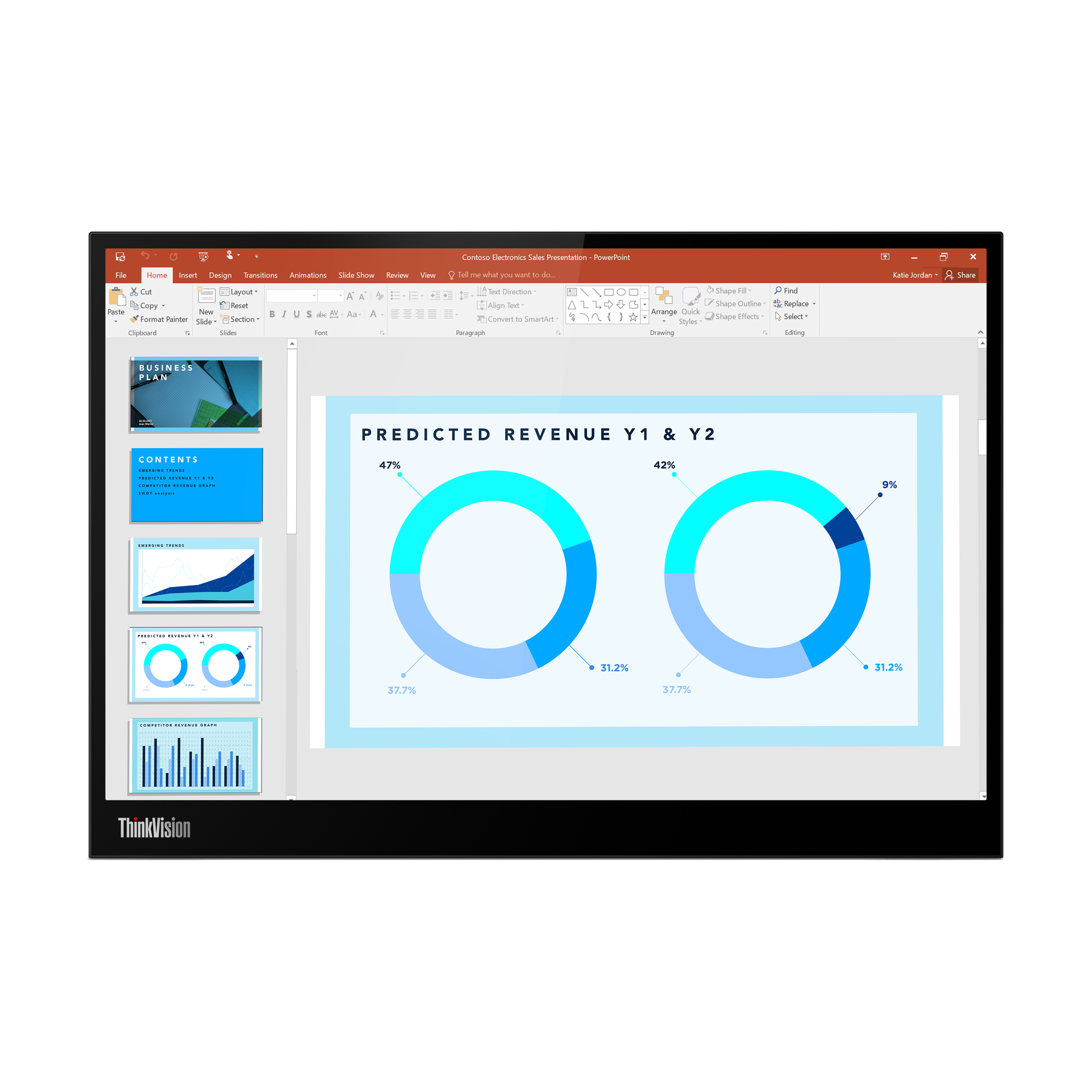 Lenovo ThinkVision M14d 35,6 cm (14") 2240 x 1400 Pixeles 63AAUAT6WL