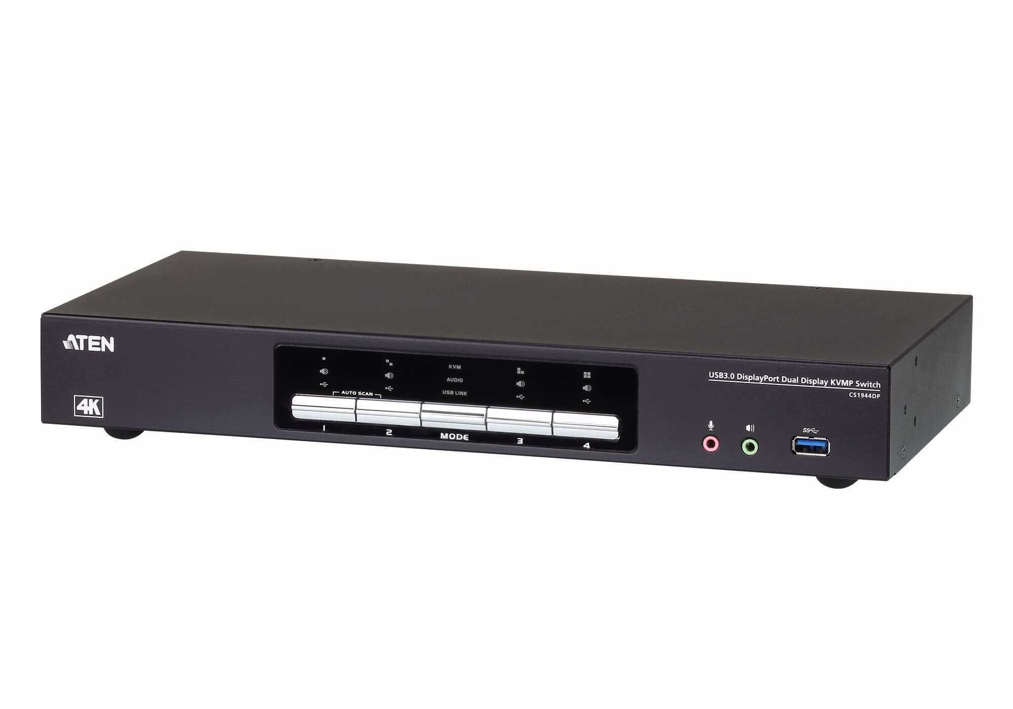 Switch KVMP™ DisplayPort 4K dual display USB 3.0 de 4 CS1944DP-AT-G