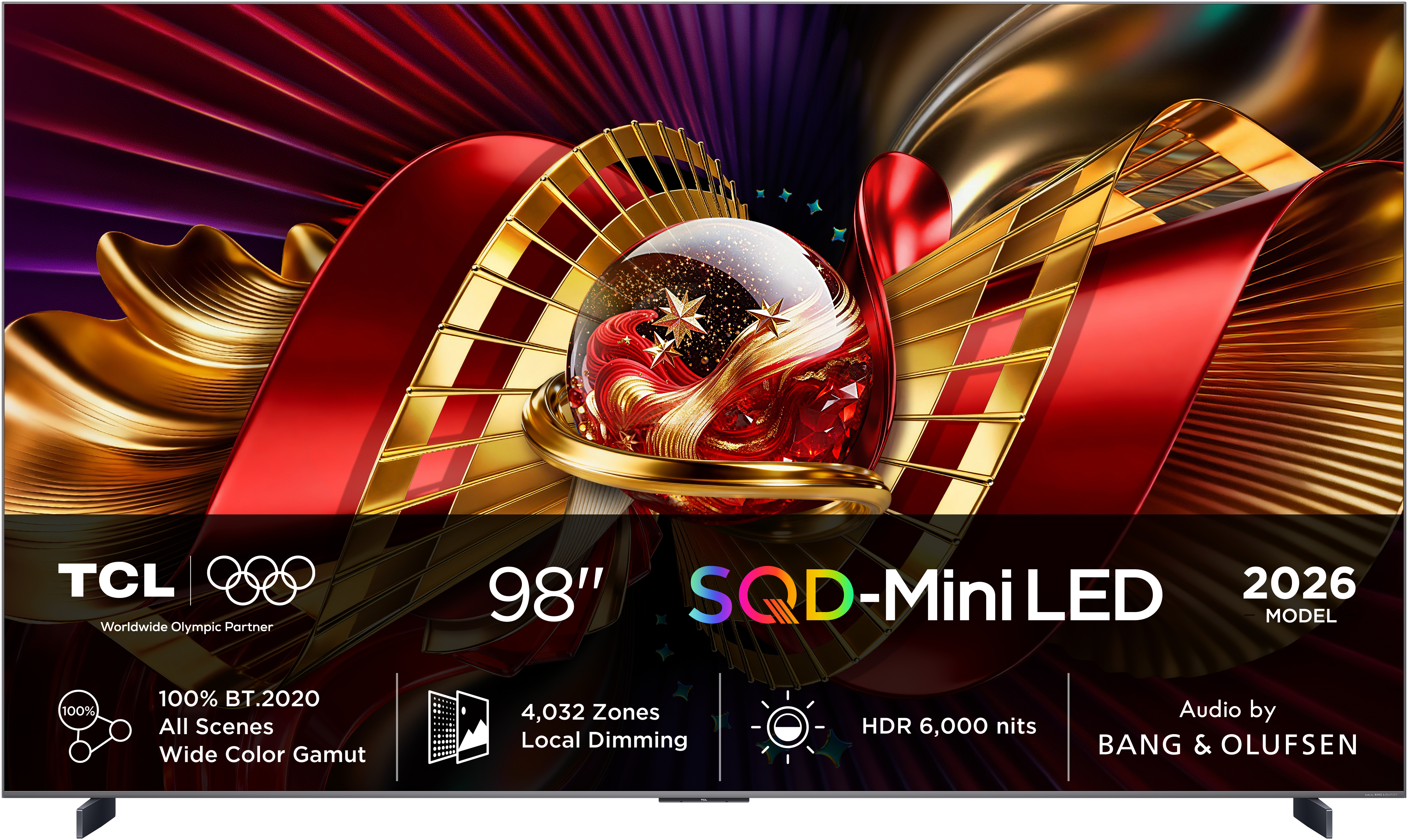 TV SQD-Mini LED 98" - TCL 98C8L, UHD 4K, MT9655, Smart TV, DVB-T2, Negro