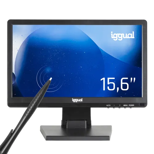 IGGUAL Monitor táctil resistivo 15,6" 16:9 HD+ 15.6" TFT-LCD HD+ Táctil