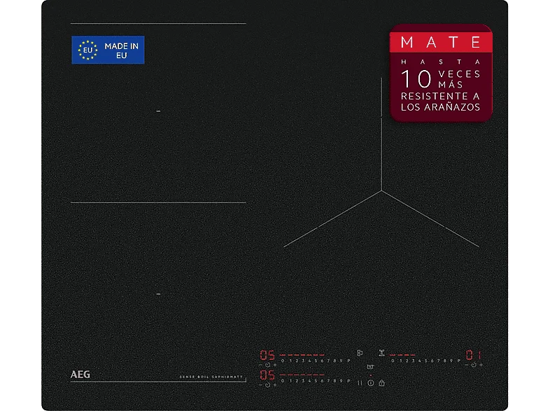 AEG Placa de inducción SaphirMatt® Serie 7000 Sense de 60 cm TI63IQ10IZ
