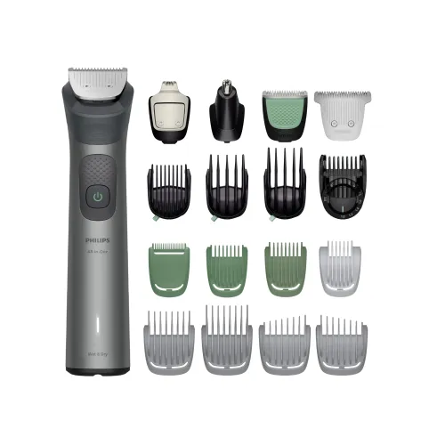 Afeitadora Corporal - Philips Series 7000 MG7952/15, 19 en 1, Cara, Pelo y Cuerpo, Precisión 0,2 mm, 120 min, Seco Mojado, Sin Cable