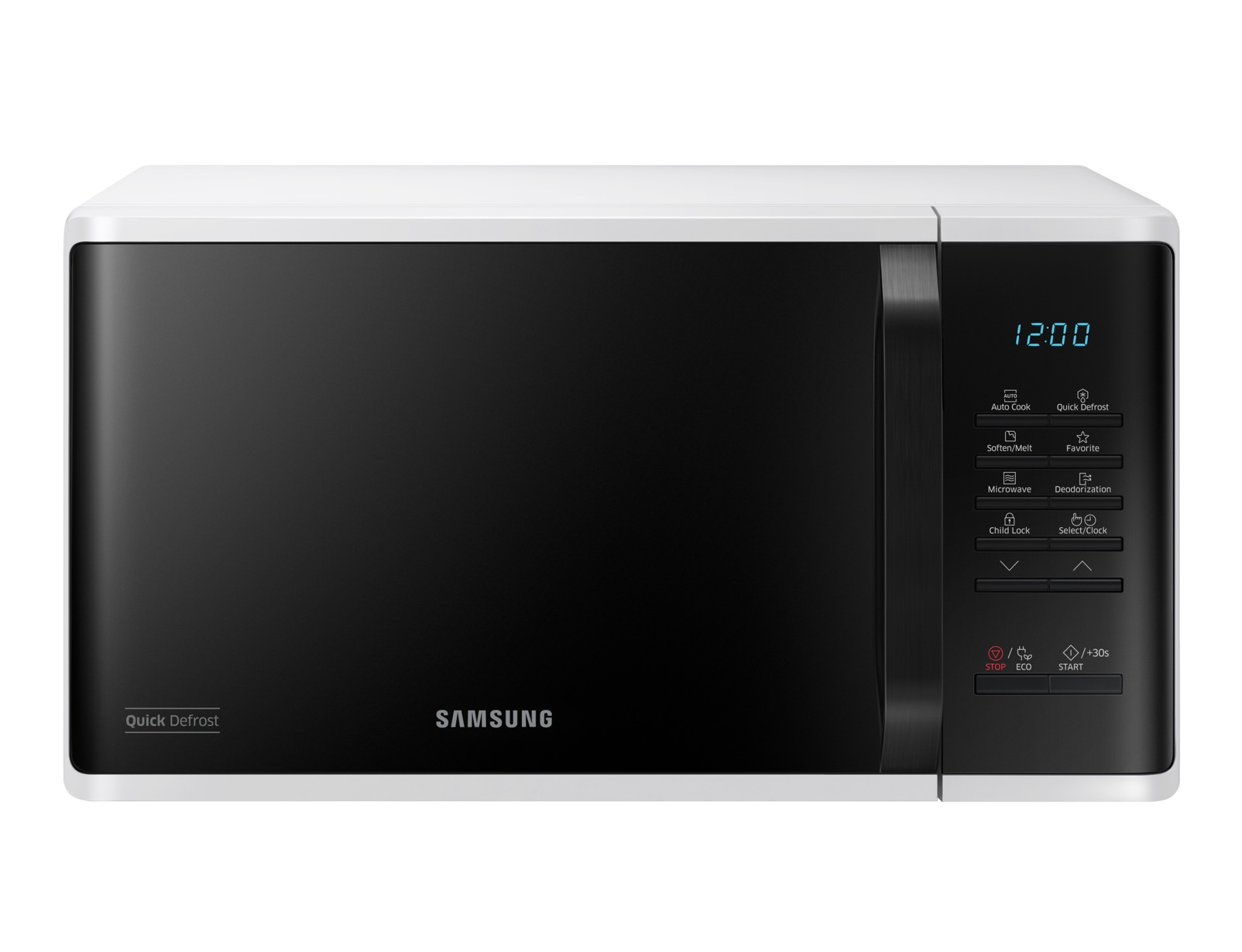 Microondas - Samsung MS23K3513AW/EC, 800 W, 6 niveles de potencia, 23 l, Blanco