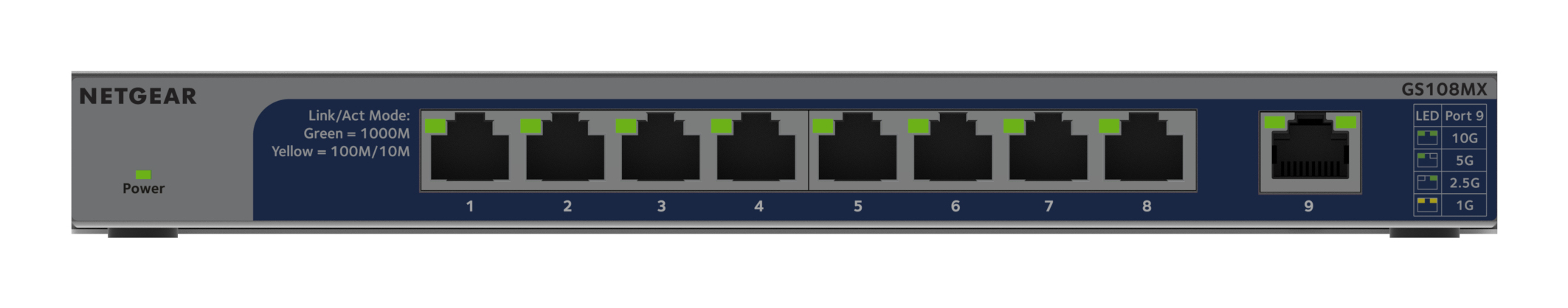 NETGEAR GS108MX-100EUS switch No administrado L2 GS108MX-100EUS