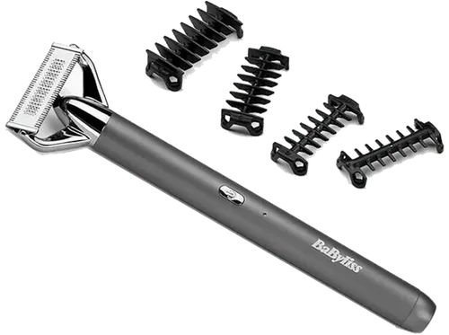 Afeitadora corporal - Babyliss OT996E, 45 min Autonomía, IPX7, Uso en seco y húmedo, 4 peines guía, Plata