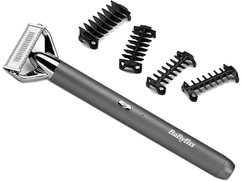 Afeitadora corporal - Babyliss OT996E, 45 min Autonomía, IPX7, Uso en seco y húmedo, 4 peines guía, Plata