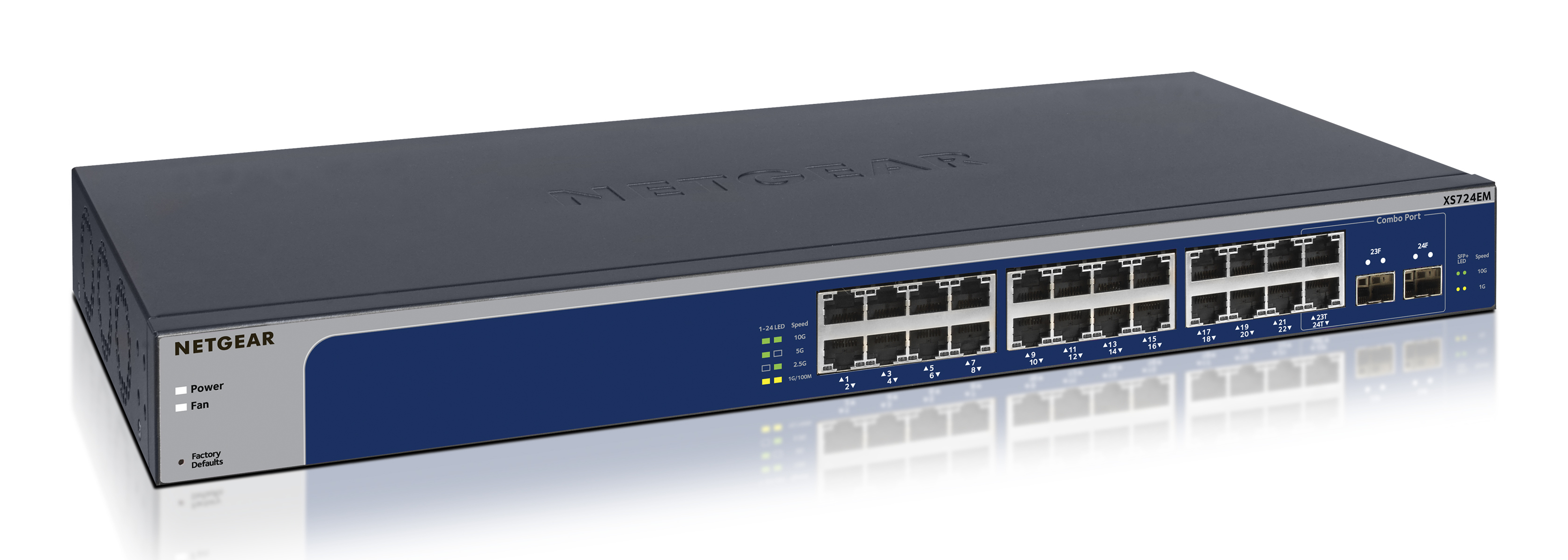 NETGEAR XS724EM Gestionado L2 10G Ethernet XS724EM-200EUS