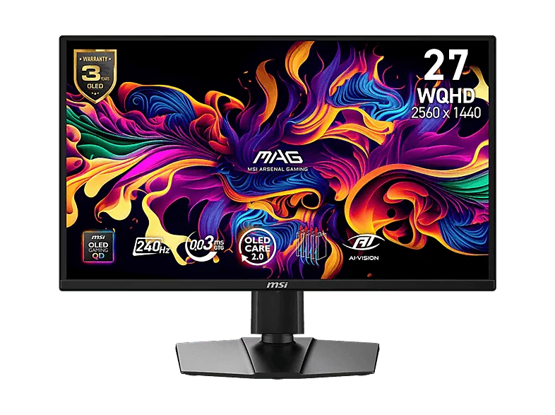 MSI MAG 272QP X24 27" QHD 2K QD-OLED 240Hz 0.03ms HDR400