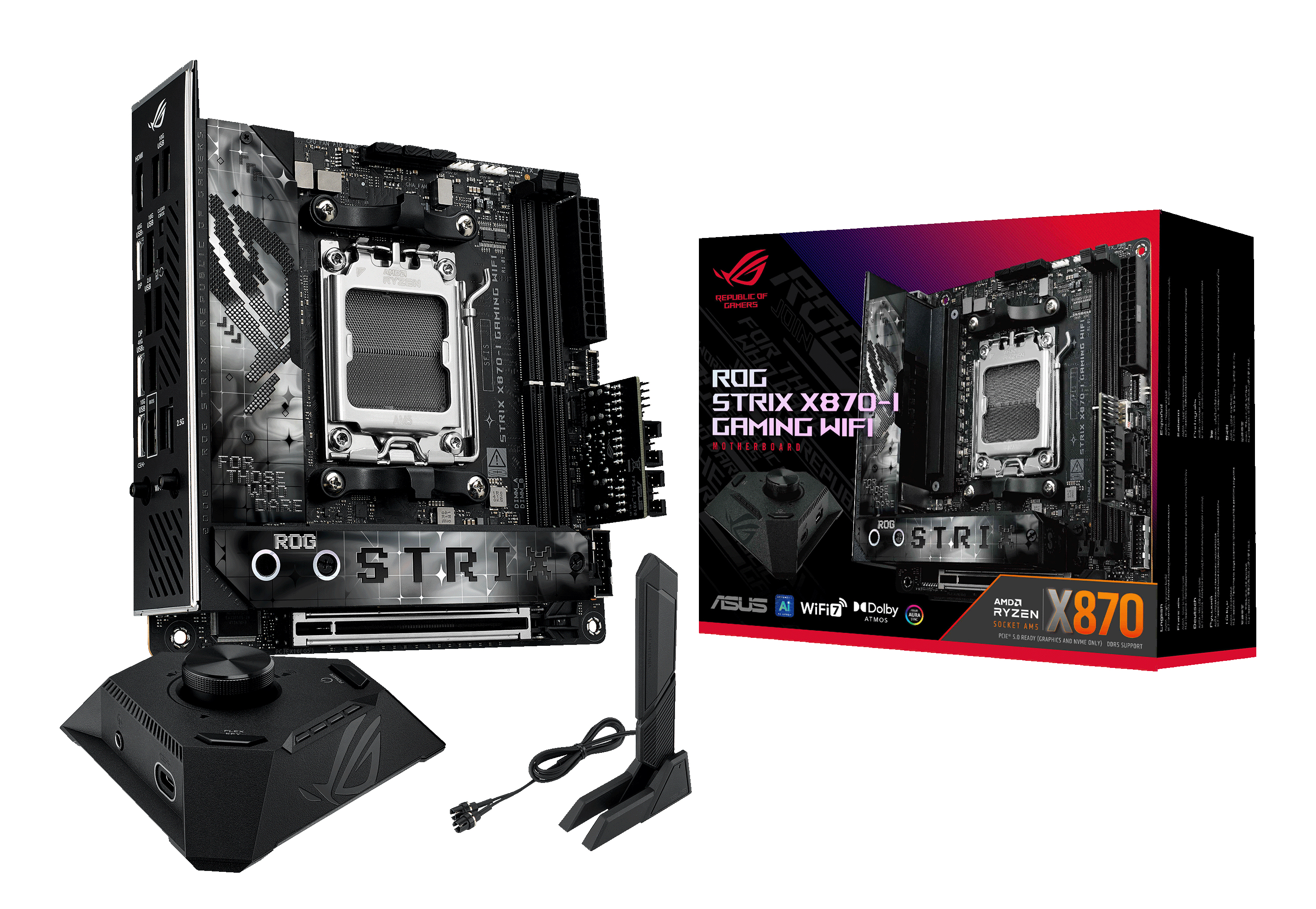 ASUS ROG STRIX X870-I GAMING WIFI AMD X870 Zócalo AM5 90MB1IW0-M0EAY0