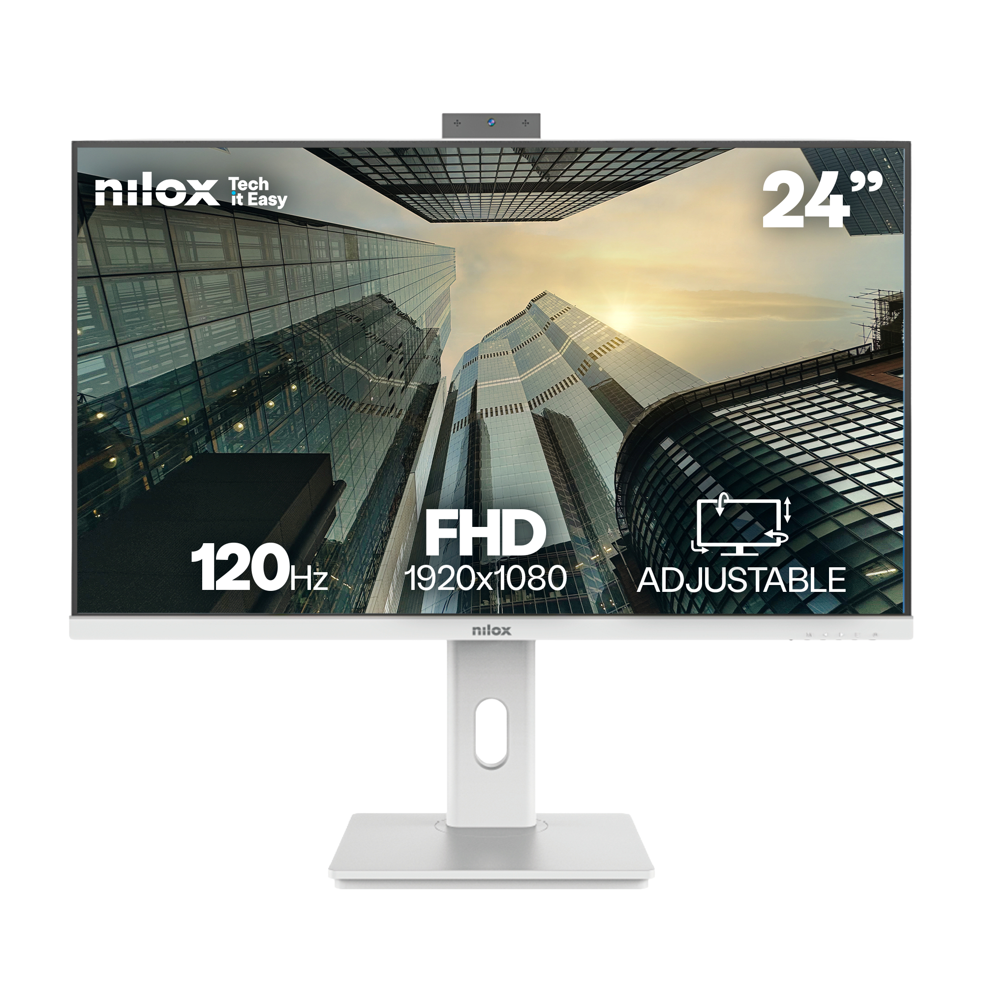 NILOX NXM24RWEB02W 24" LED IPS Full HD Altavoces