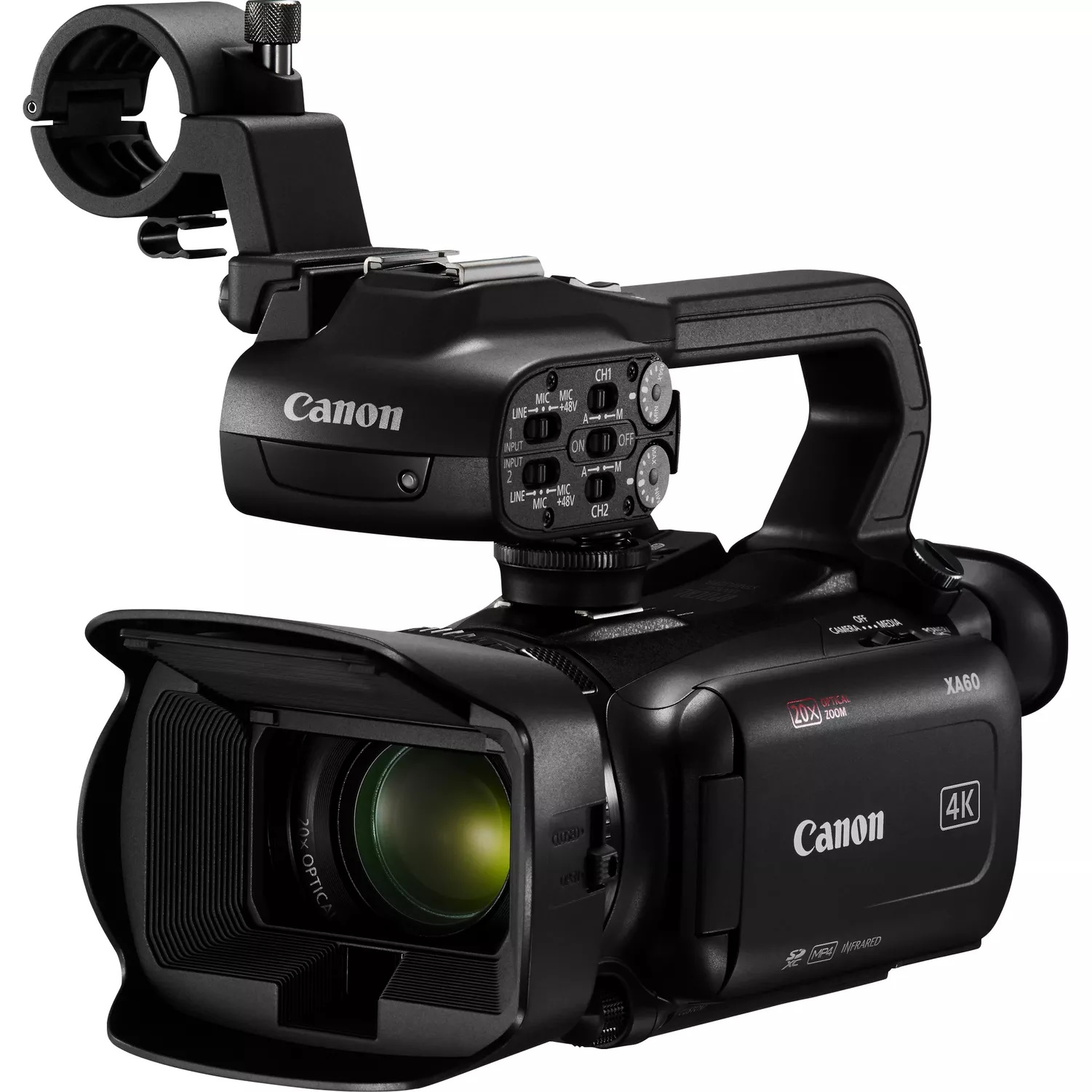 Videocámara - Canon XA60, 4K, DE 20X, Negro