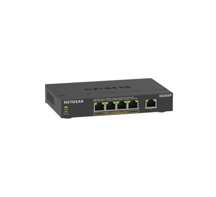 Netgear GS305P Switch 5xGE (4xPoE+ 63W) GS305P-300EUS