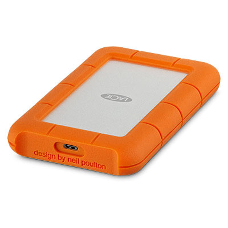 LaCie Disco Duro Externo Rugged USB-C de 1 TB, Naranja STFR1000800