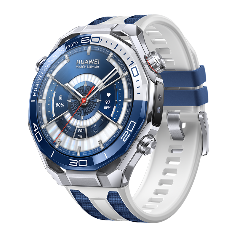Smartwatch - Huawei Ultimate 2, Pantalla LTPO AMOLED de 1.5", Buceo hasta 150m, Seguimiento Salud Avanzado, Azul