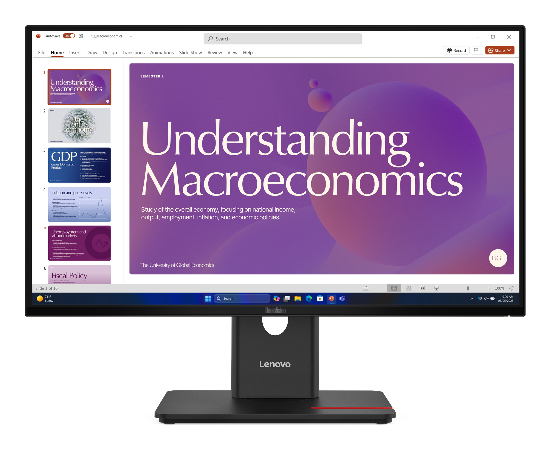 Lenovo ThinkVision T24D-40 pantalla para PC 60,5 cm (23.8") 64B9GAT1EU