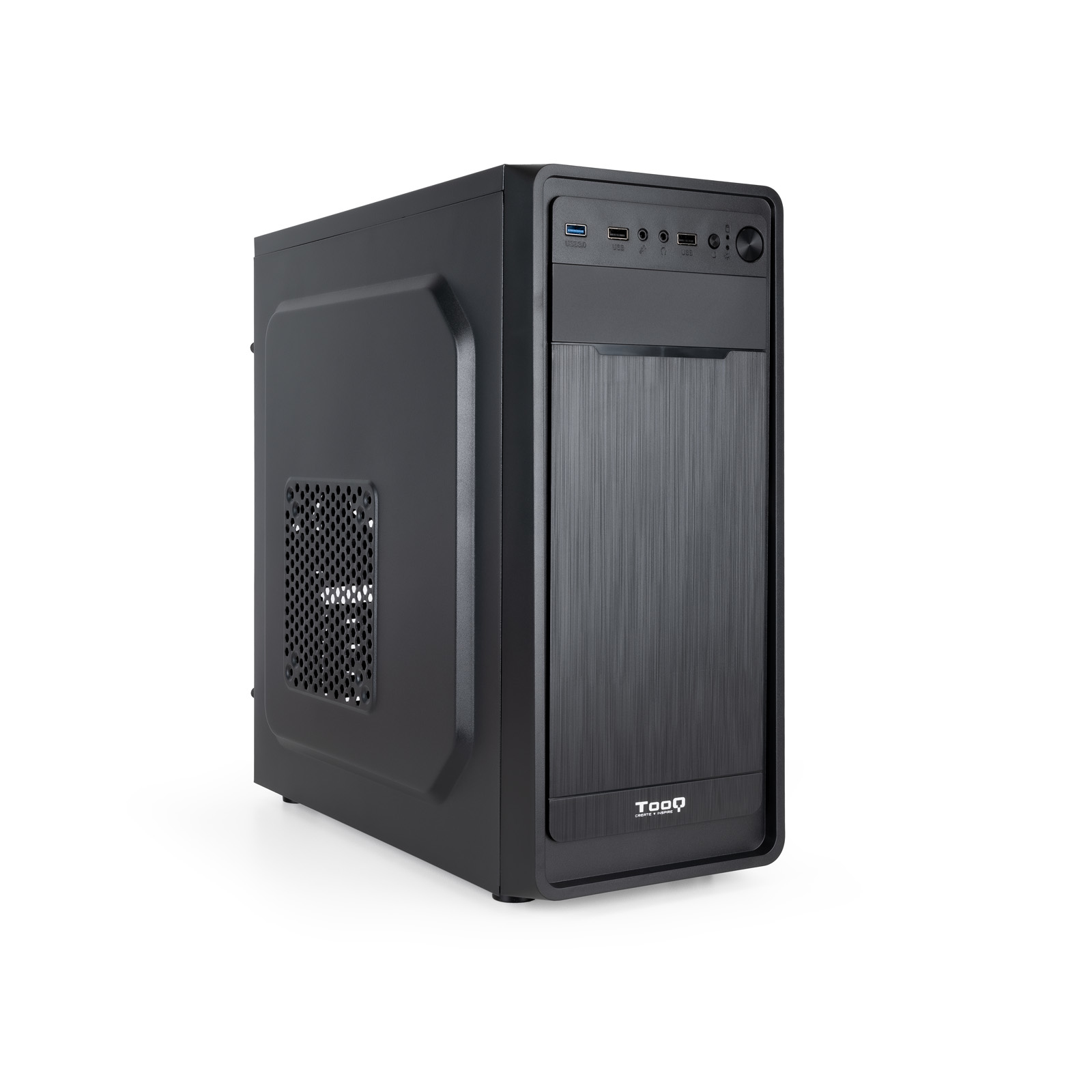 TOOQ Caja Semitorre ATX Negro